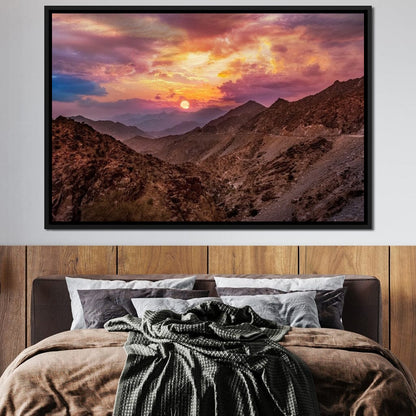 Desert Mountains Canvas Wall Art