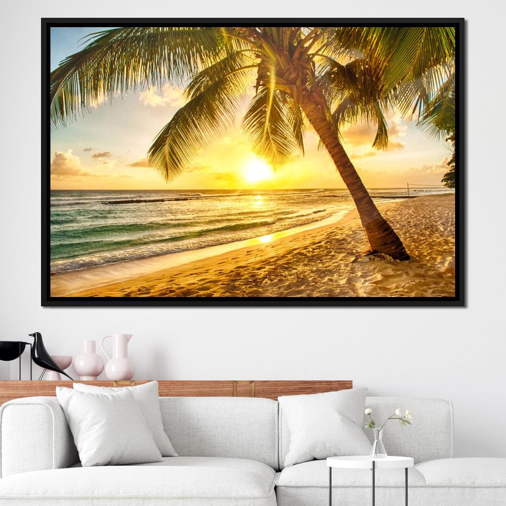 Barbados Beach Canvas Wall Art