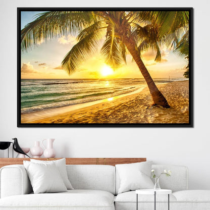 Barbados Beach Canvas Wall Art
