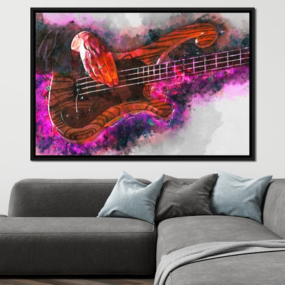 Les Claypool's Guitar Canvas Wall Art