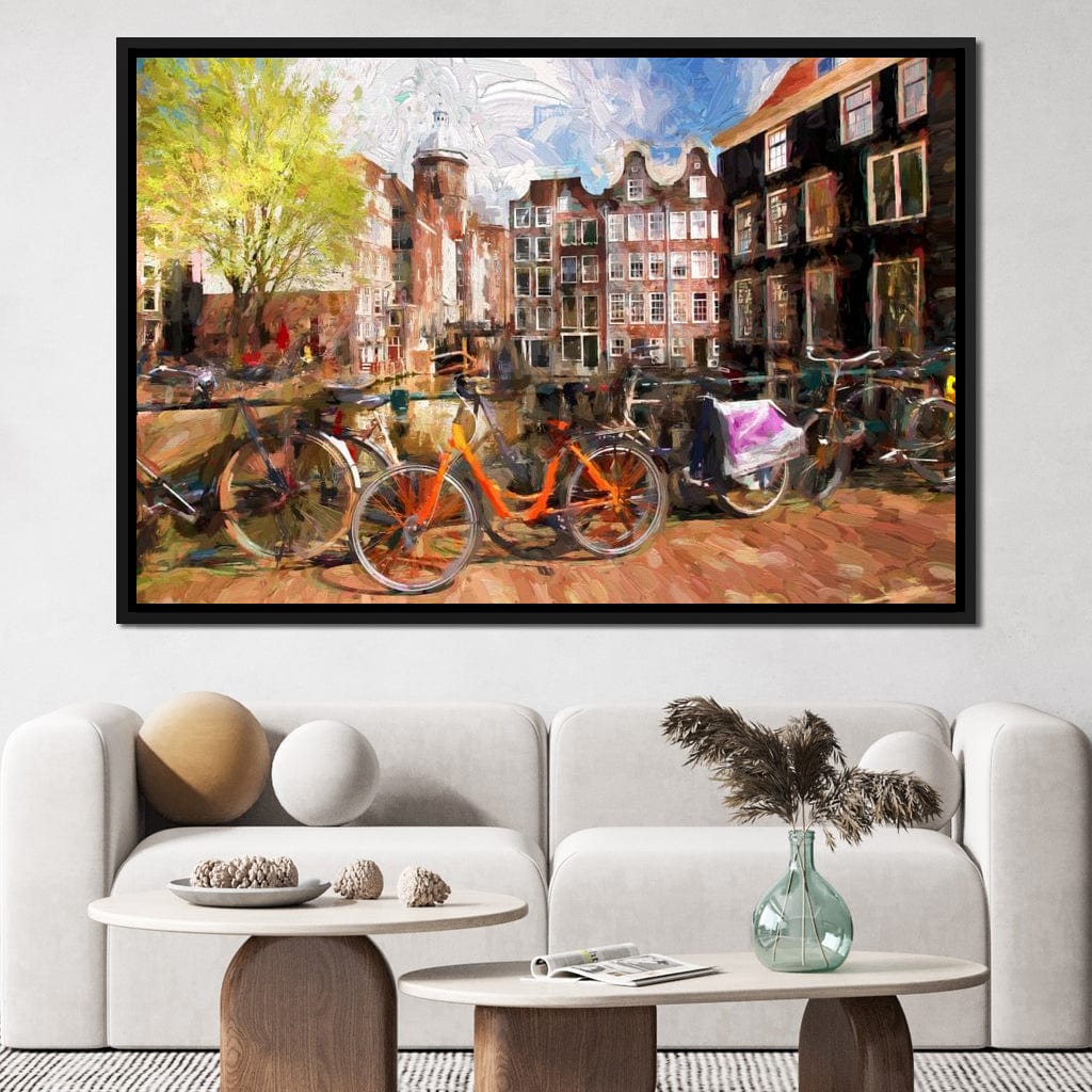 Amsterdam City Canvas Wall Art