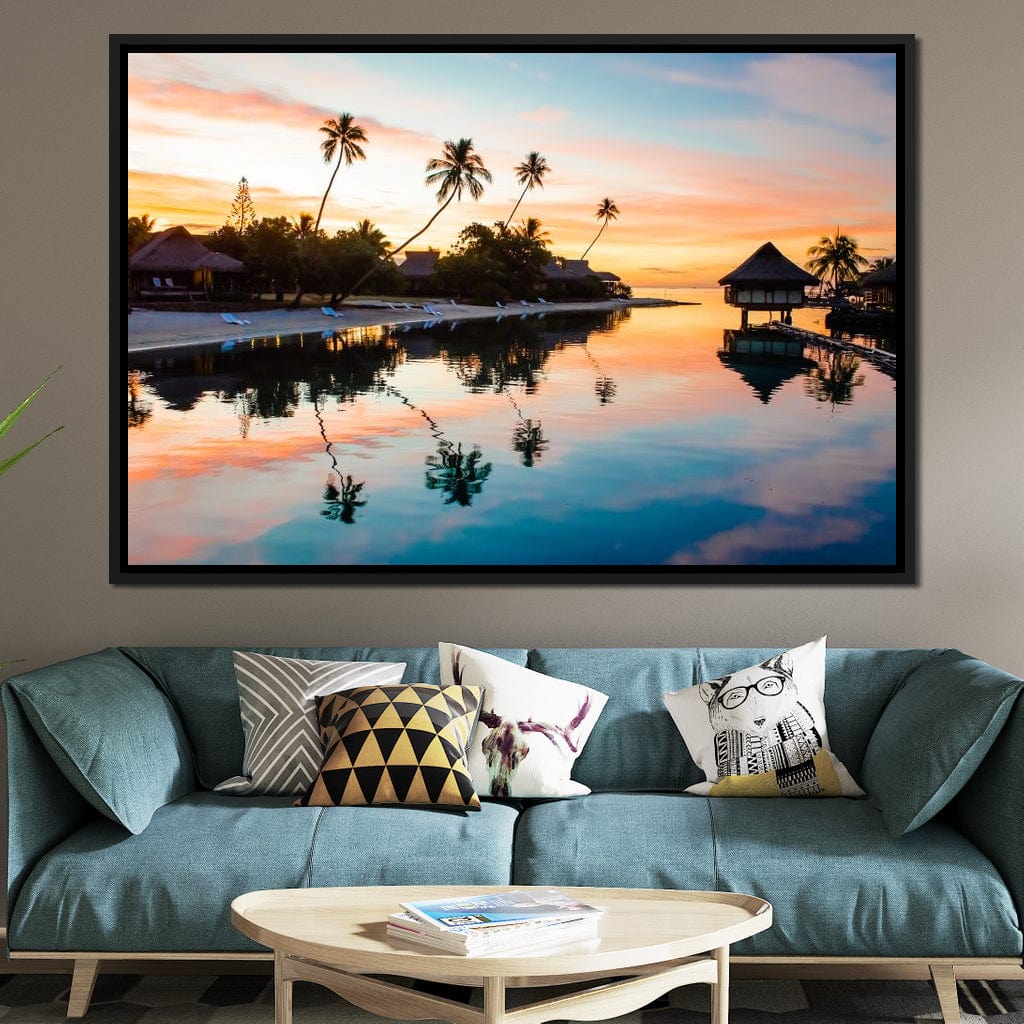 French Polynesia Canvas Wall Art
