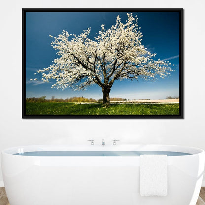 White Tree Canvas Wall Art