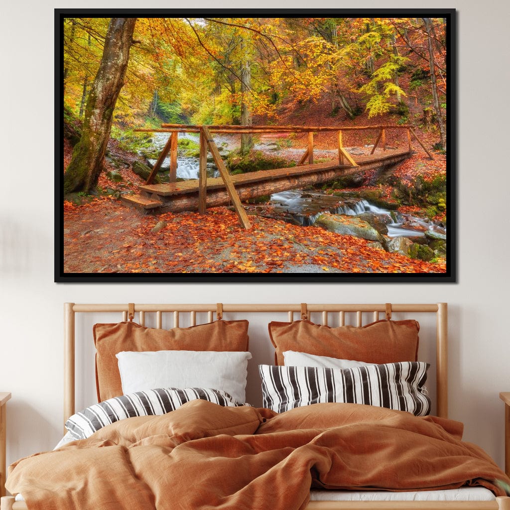 Wooden Bridge Canvas Wall Art
