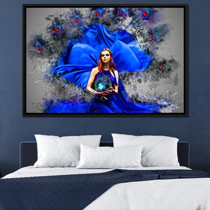 Feather Gown Canvas Wall Art