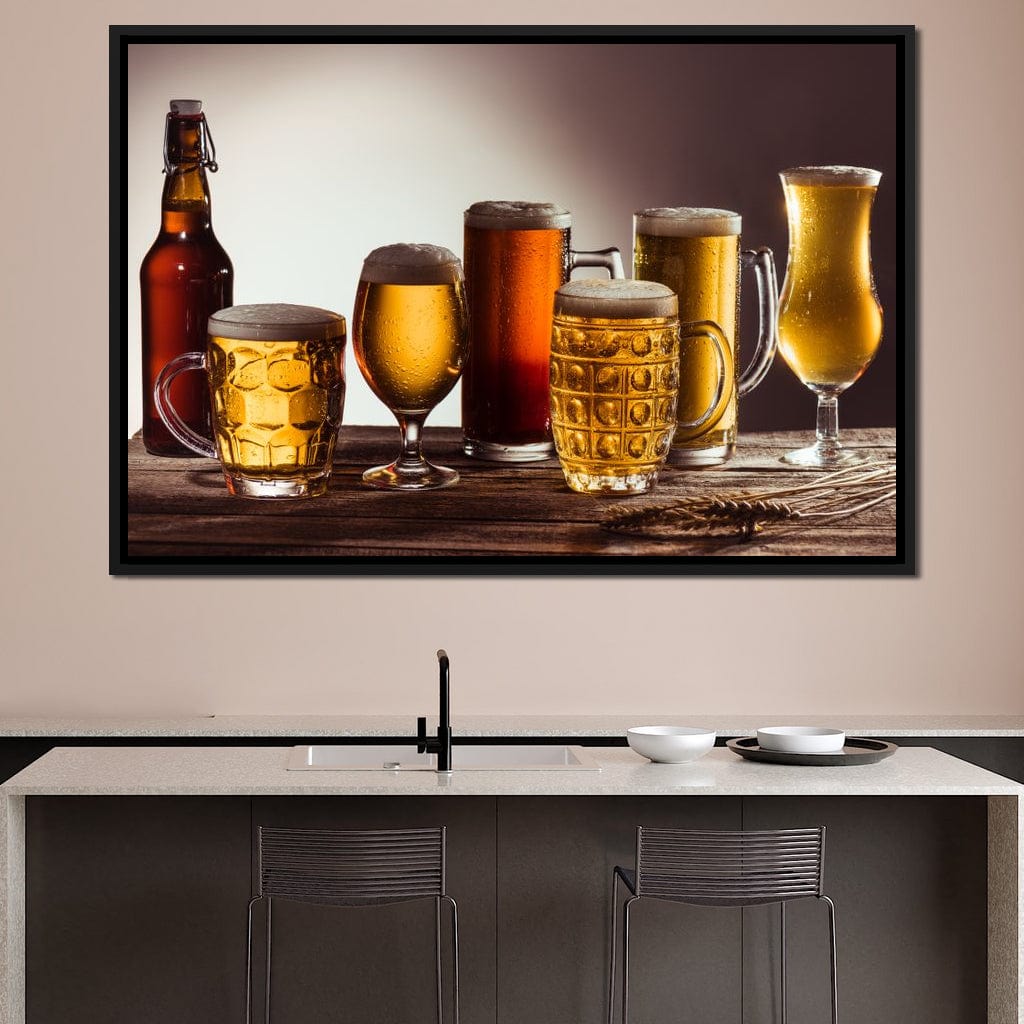 Beer Types Canvas Wall Art