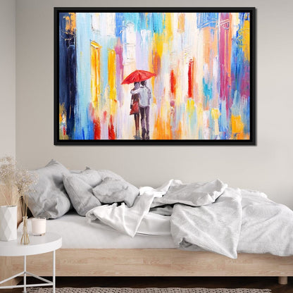Romantic Rain Canvas Wall Art