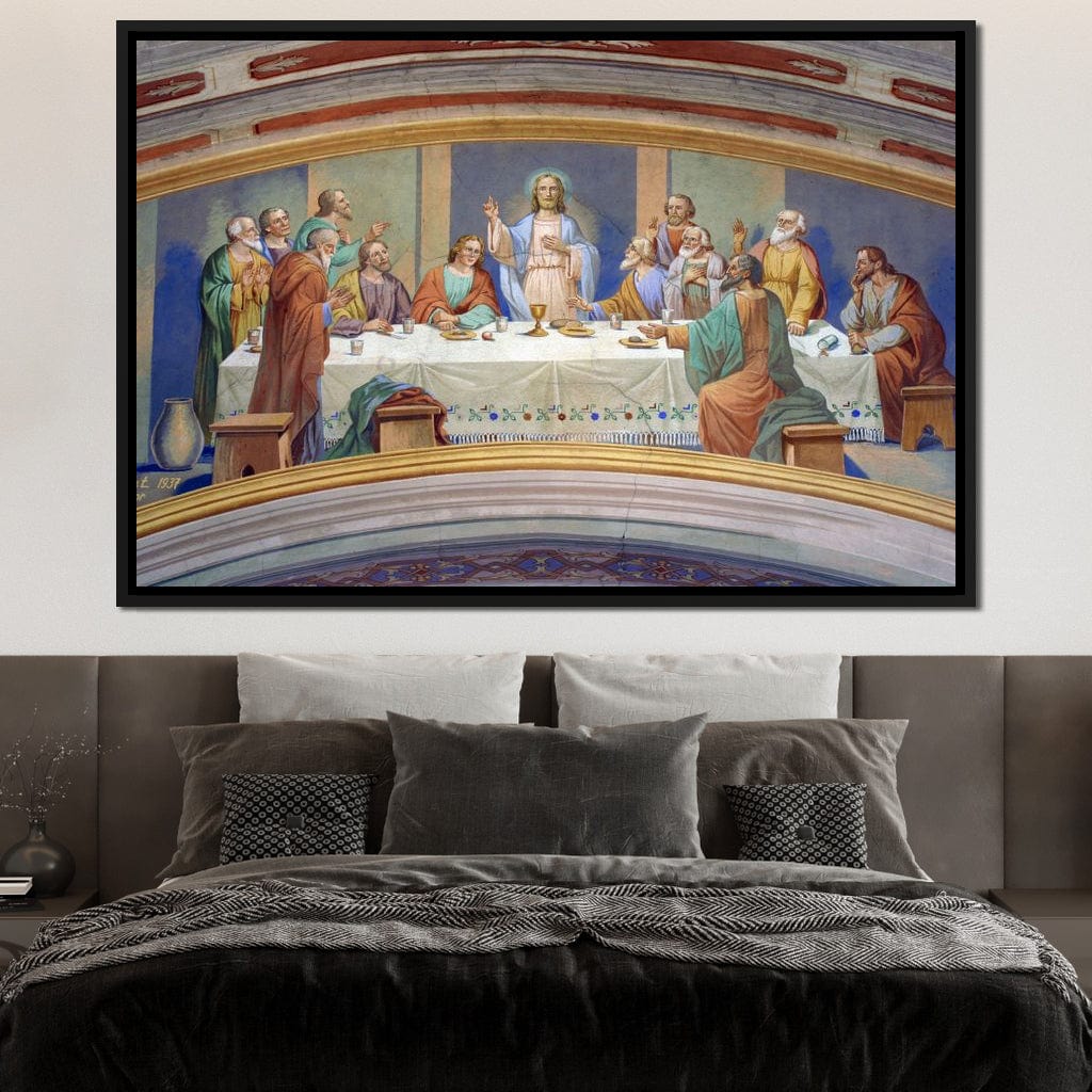Last Supper Fresco Canvas Wall Art