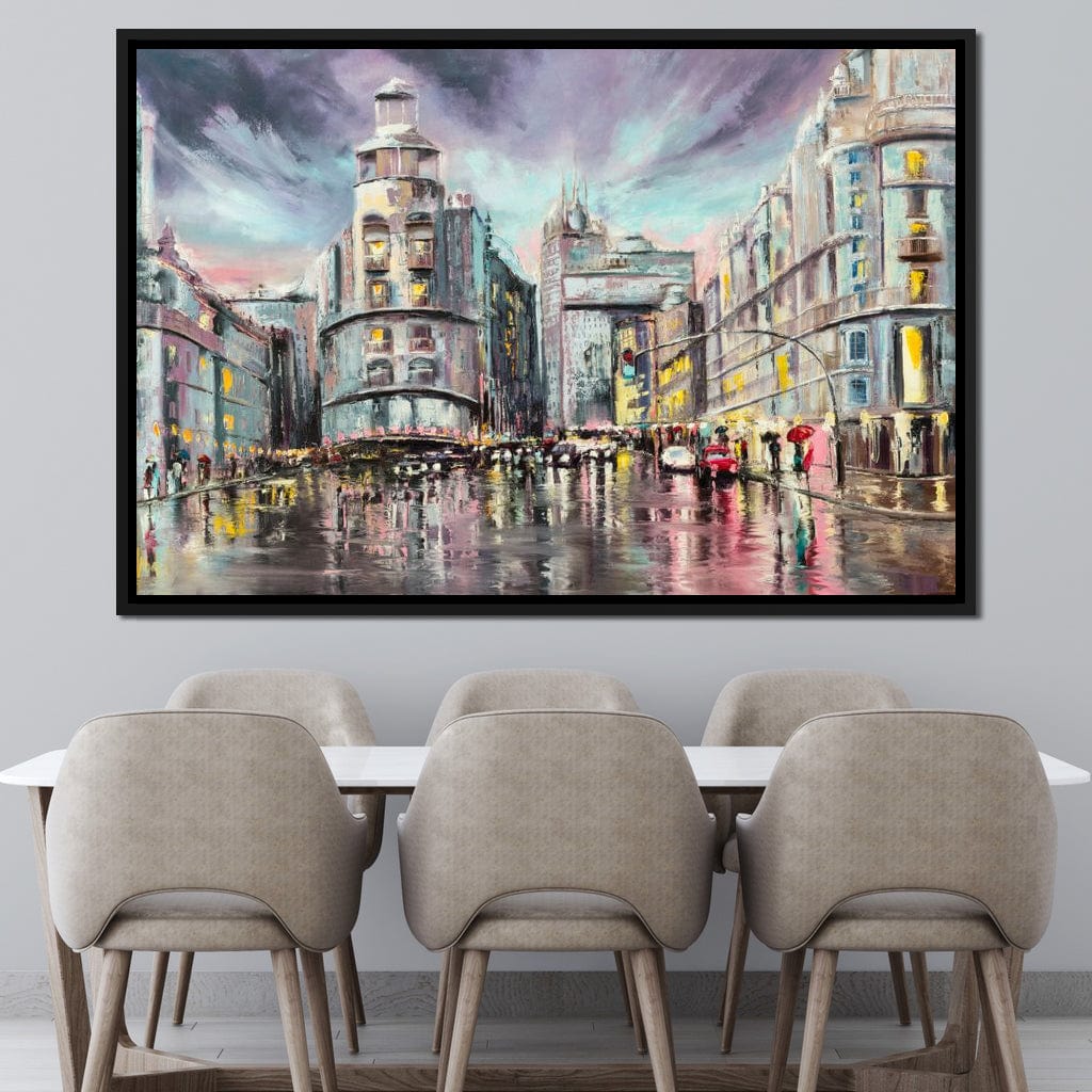 Avenue de Paris Canvas Wall Art