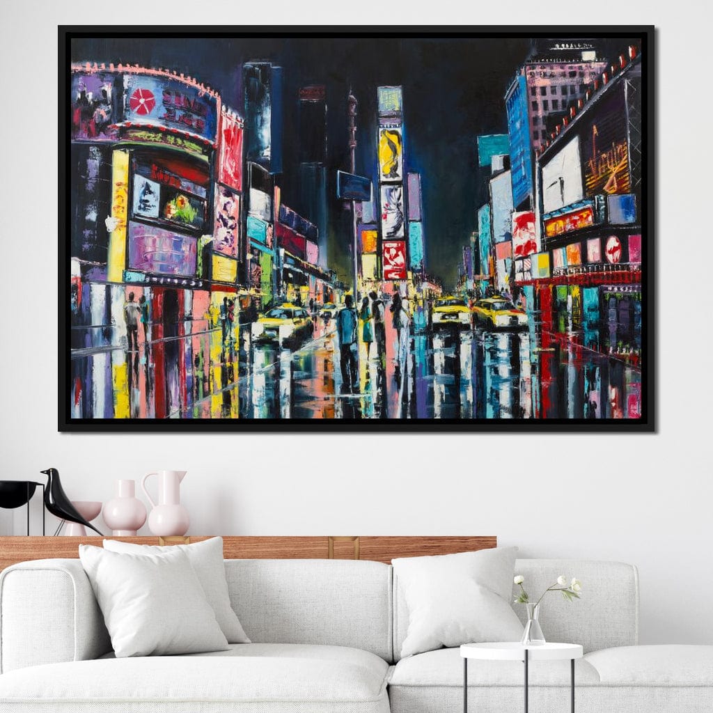 Busy Avenue Canvas Wall Art