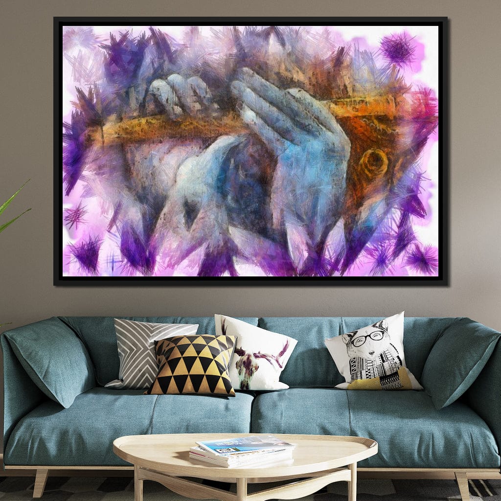 Krishna Playing the Flute Canvas Wall Art