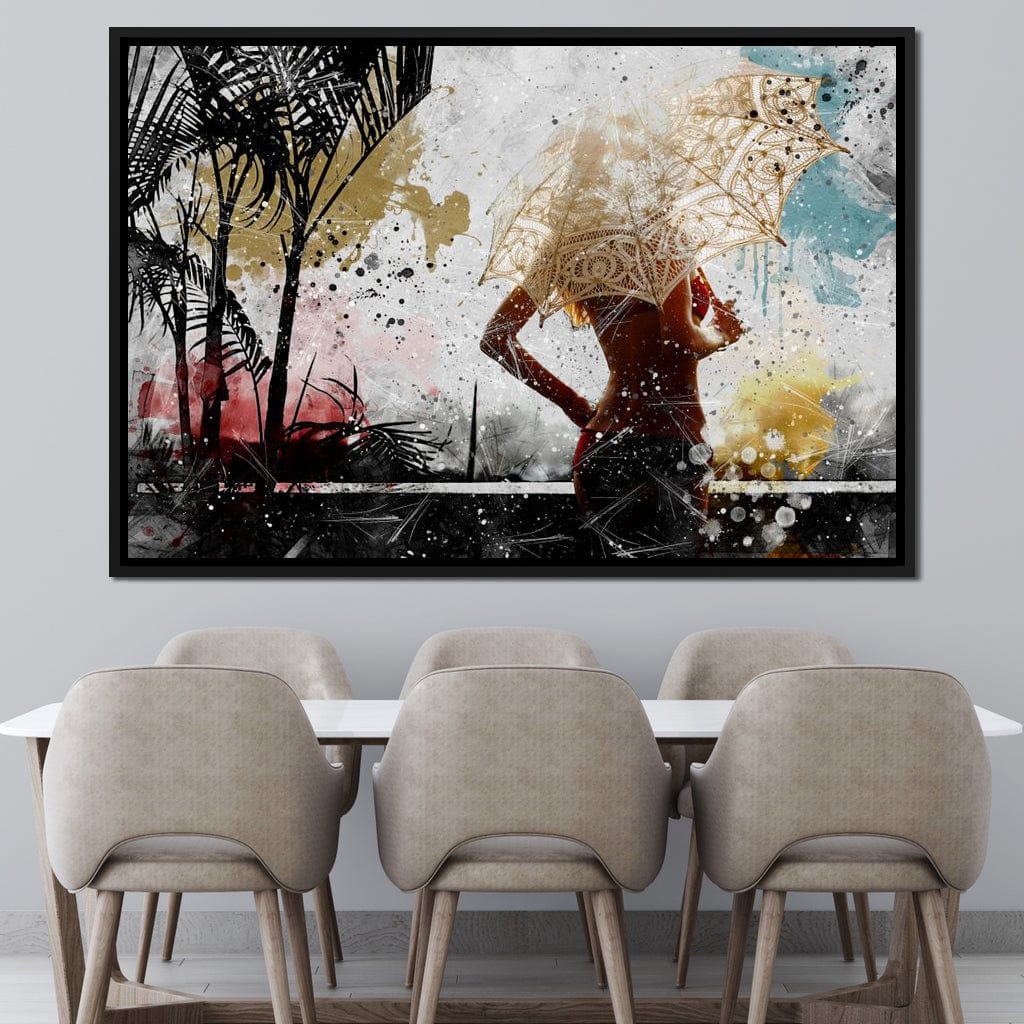 Tropical Summer Canvas Wall Art