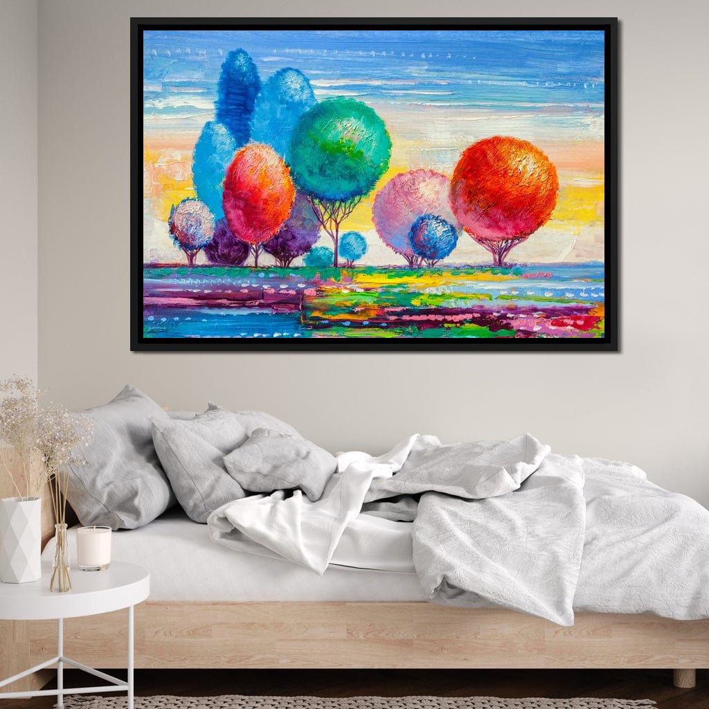Autumn Fantasy Forest Canvas Wall Art