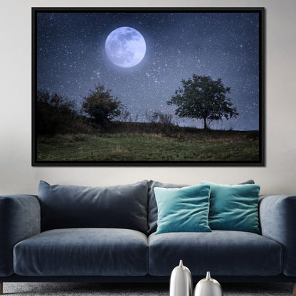 Beautiful Moonlight Canvas Wall Art