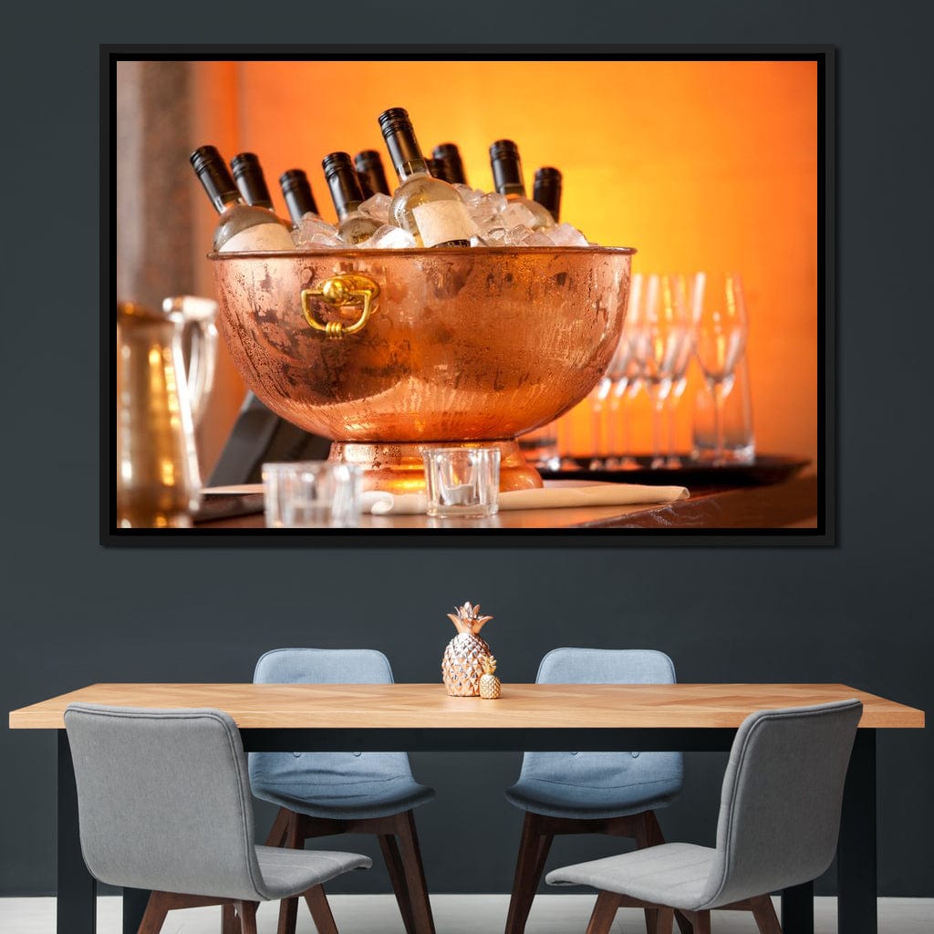 Chilled Wine Canvas Wall Art