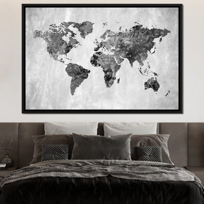 World Map 9 - Mateo Canvas Wall Art