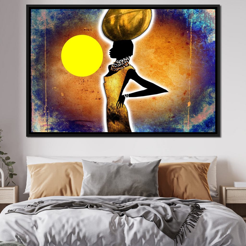 African Woman Canvas Wall Art