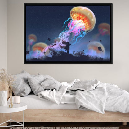 Giant Jellyfish Canvas Wall Art