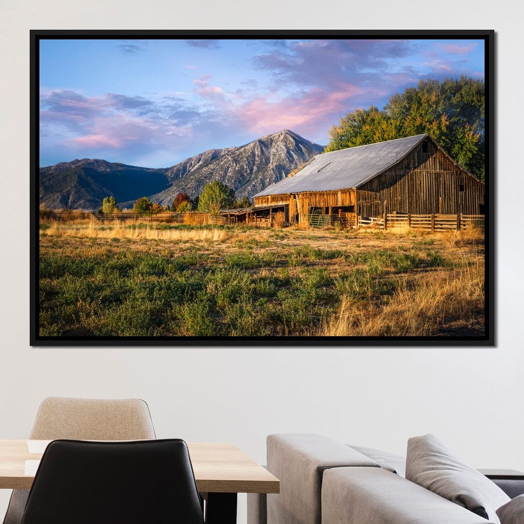 Sunrise at the Ranch Canvas Wall Art