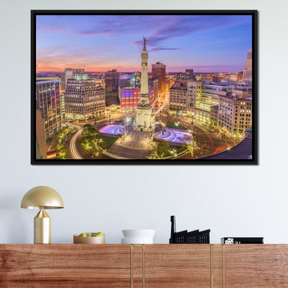 Indianapolis Skyline Canvas Wall Art
