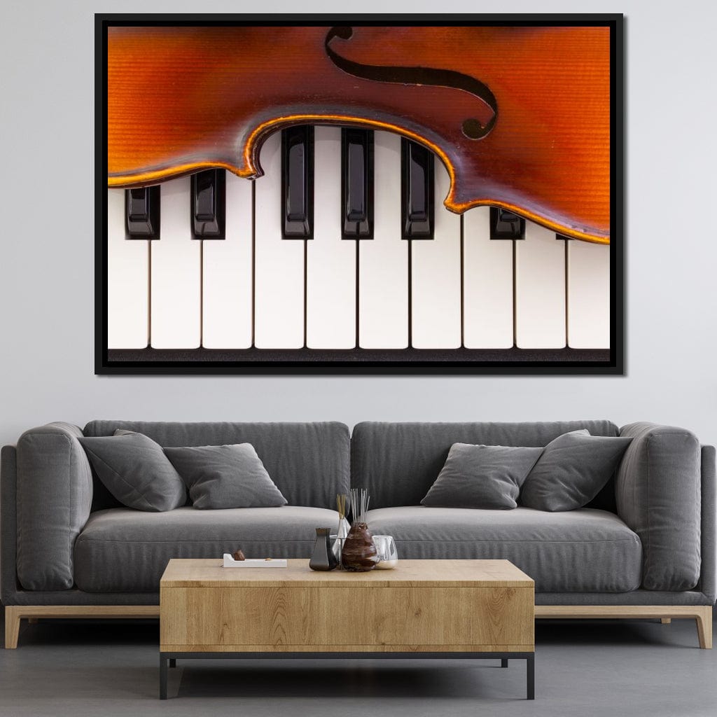 Violin & Piano Canvas Wall Art