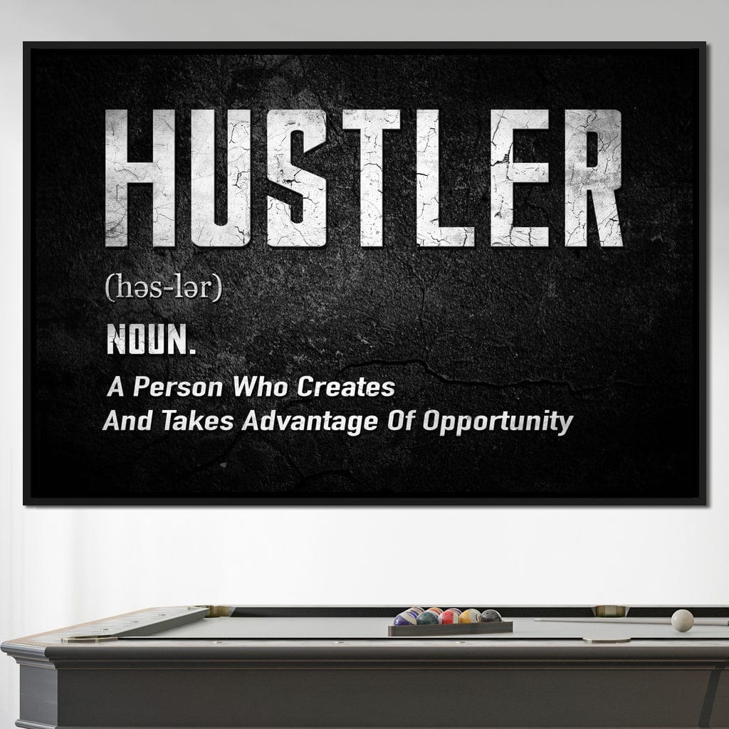 Hustle Canvas Wall Art
