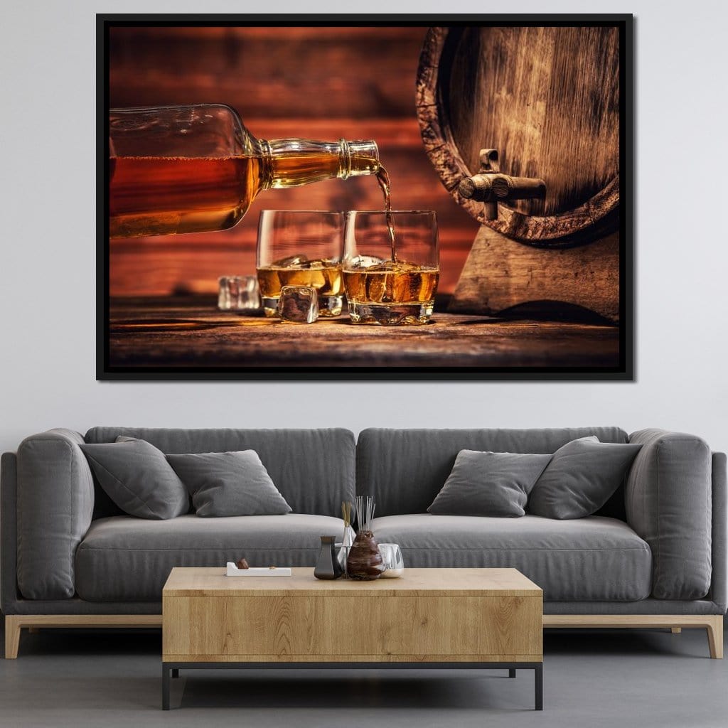 Whiskey Night Canvas Wall Art