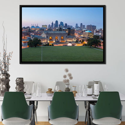 Kansas City Skyline Canvas Wall Art
