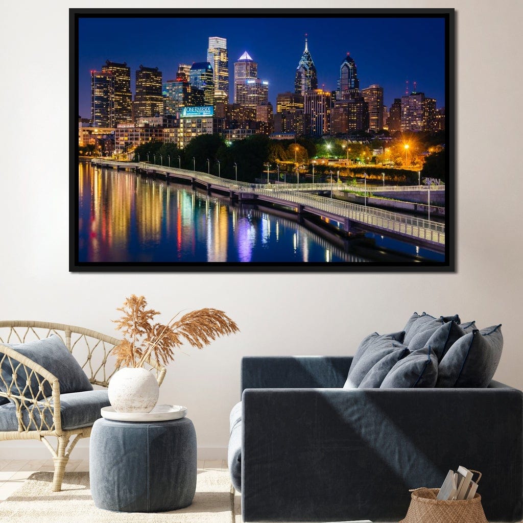 Philadelphia Skyline Canvas Wall Art