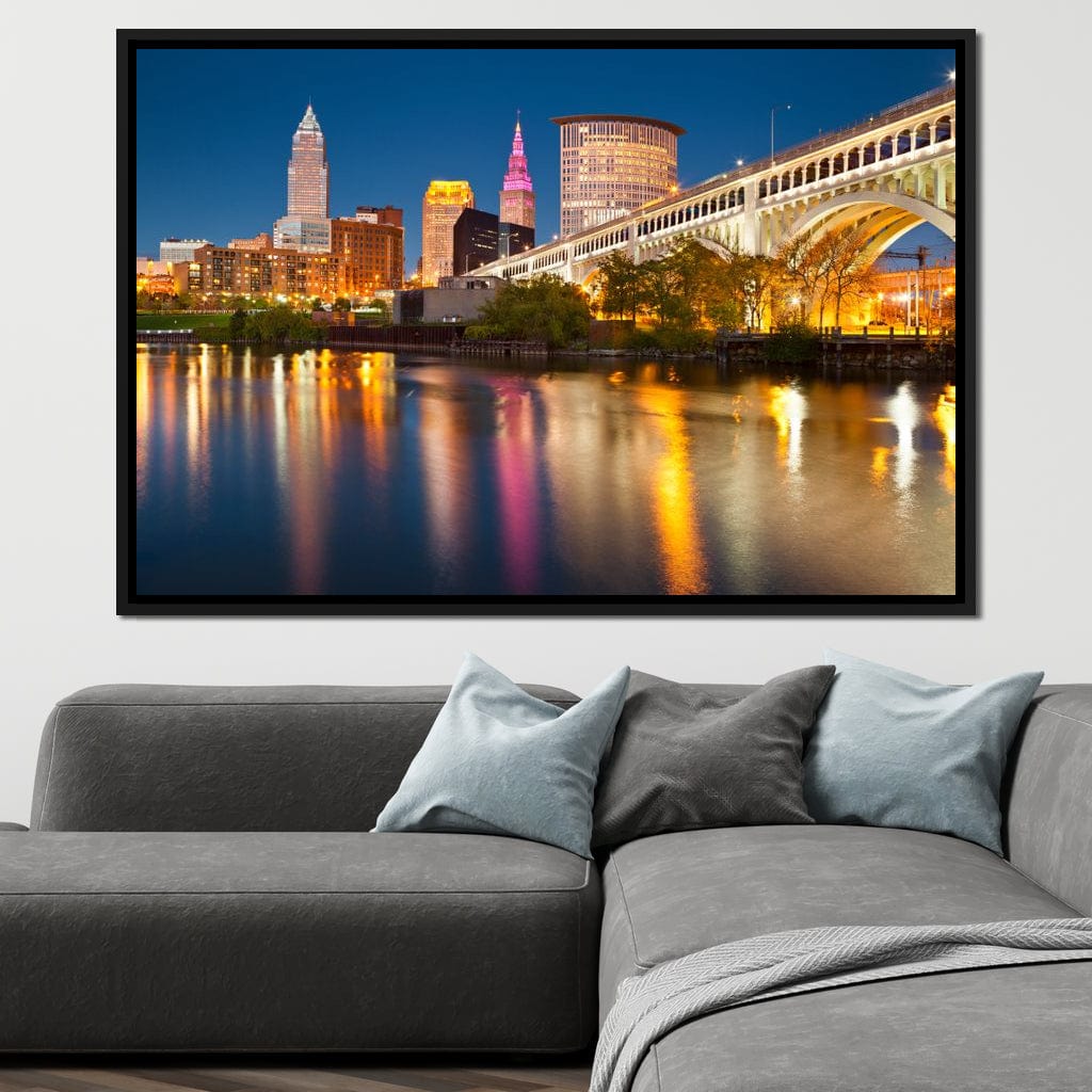 Cleveland Skyline Canvas Wall Art