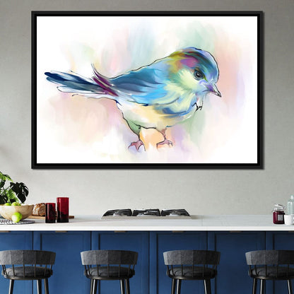 Watercolor Bird Canvas Wall Art