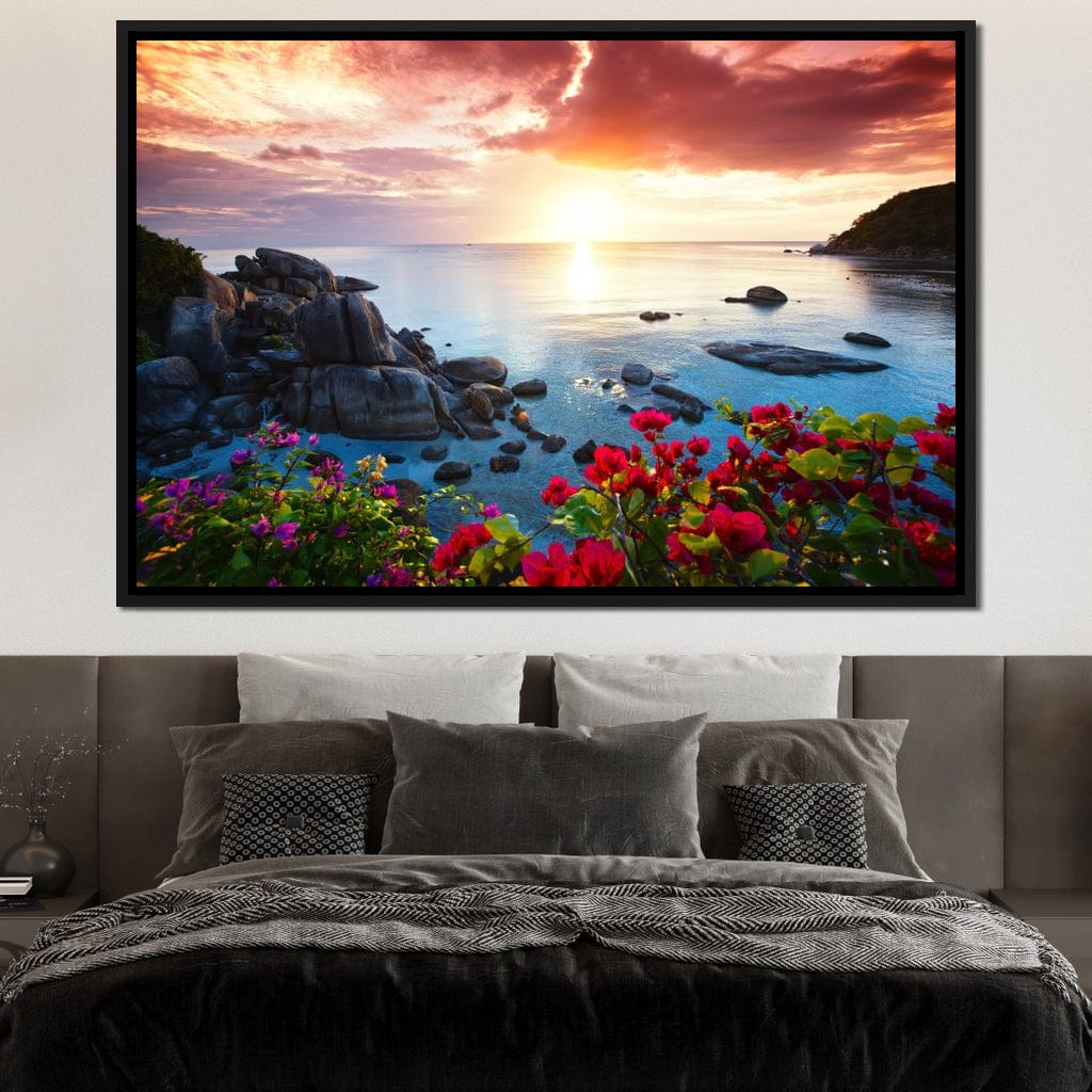 Tranquil Beach Resort Canvas Wall Art