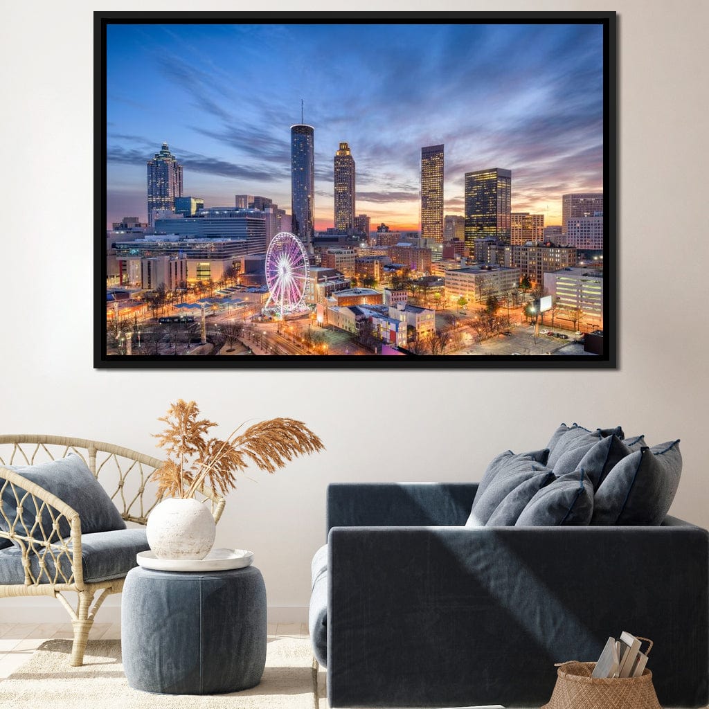Atlanta Skyline Canvas Wall Art