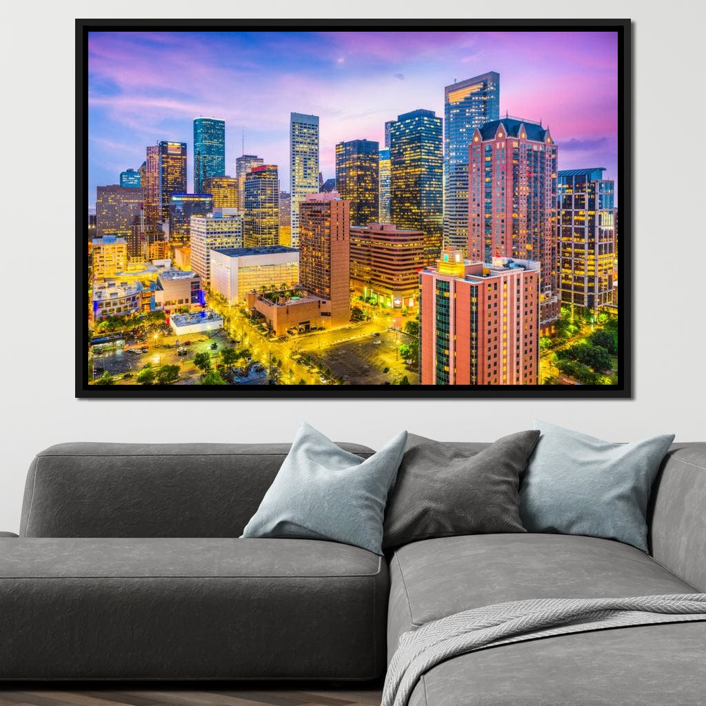 Houston Skyline Canvas Wall Art