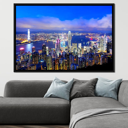 Hong Kong Skyline Canvas Wall Art