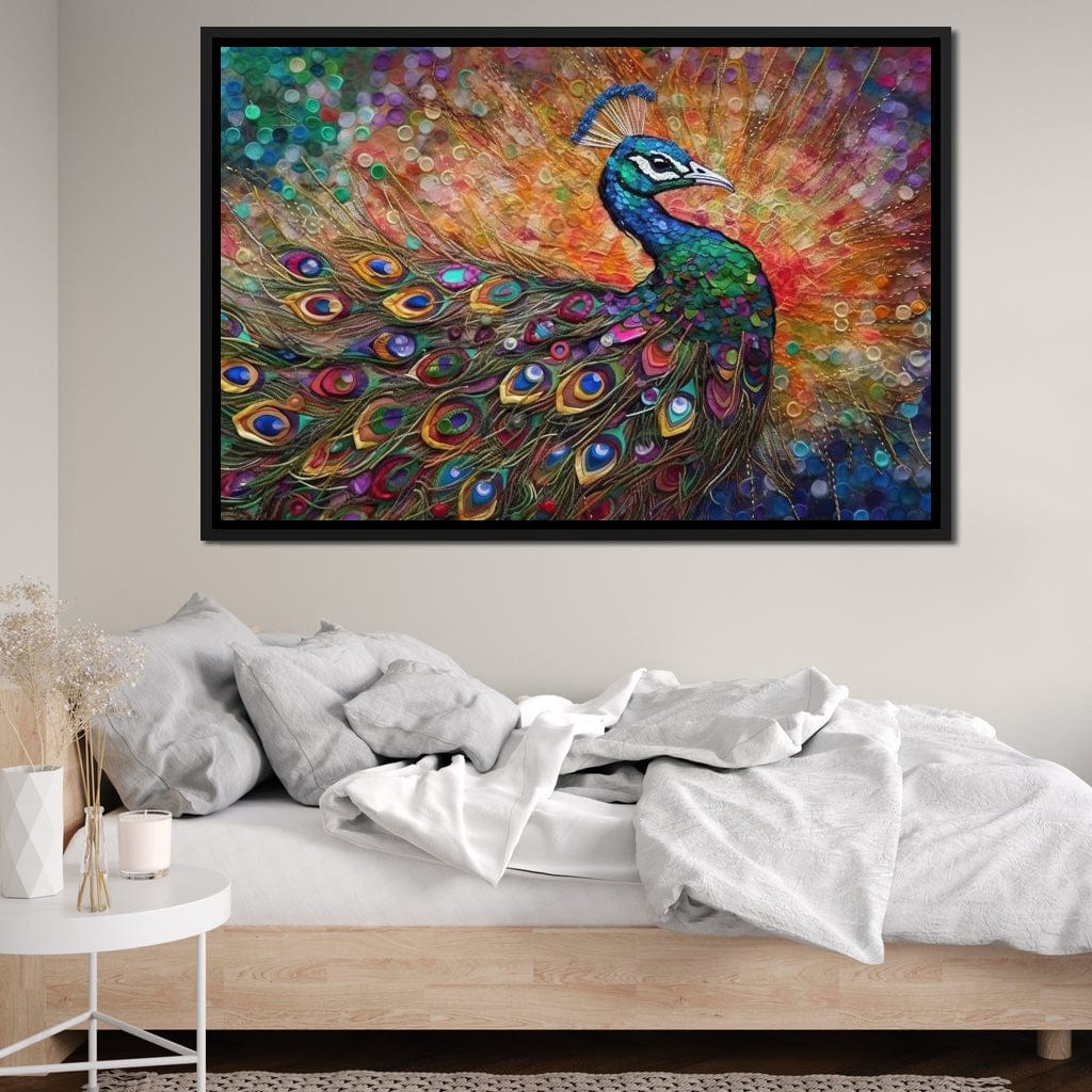 Peacock Fantasy Canvas Wall Art