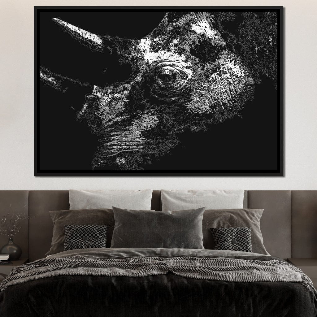 Big 5 Collection - Rhino Canvas Wall Art