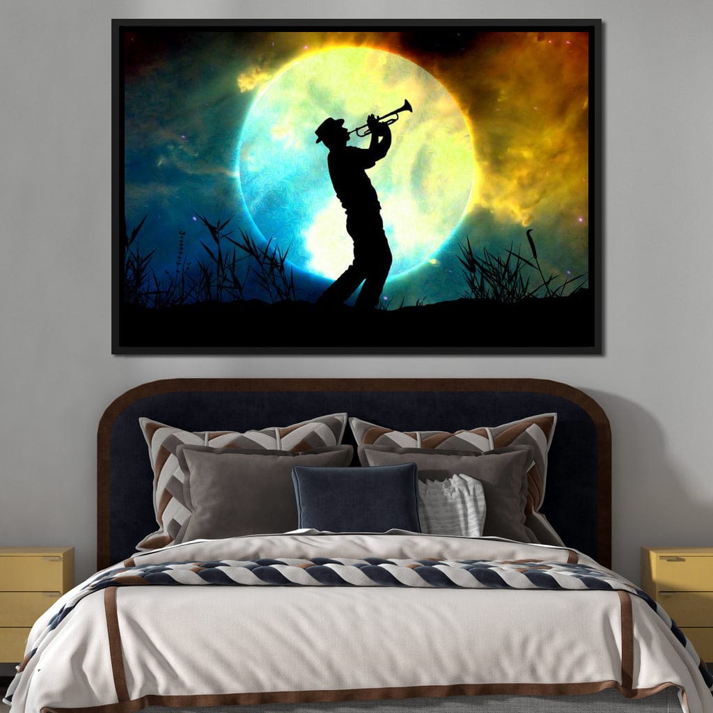 Space Trumpeter Canvas Wall Art
