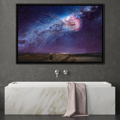 Cosmic Jellyfish Galaxy - KitConcepts Canvas Wall Art
