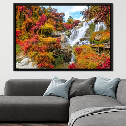 Mae Klang Waterfall Canvas Wall Art