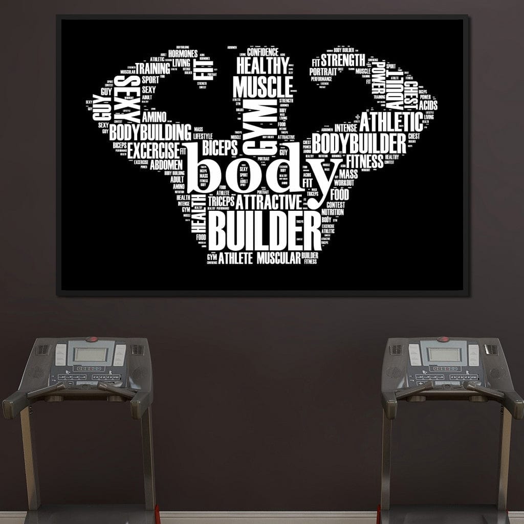 Body Builder Canvas Wall Art