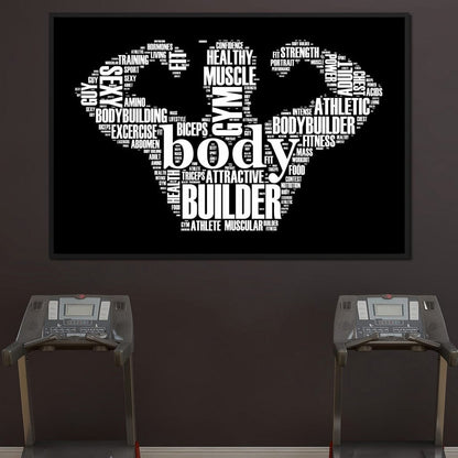 Body Builder Canvas Wall Art