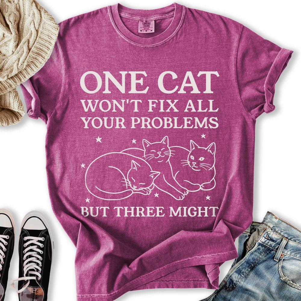 Three Cats Might Relaxed Tee