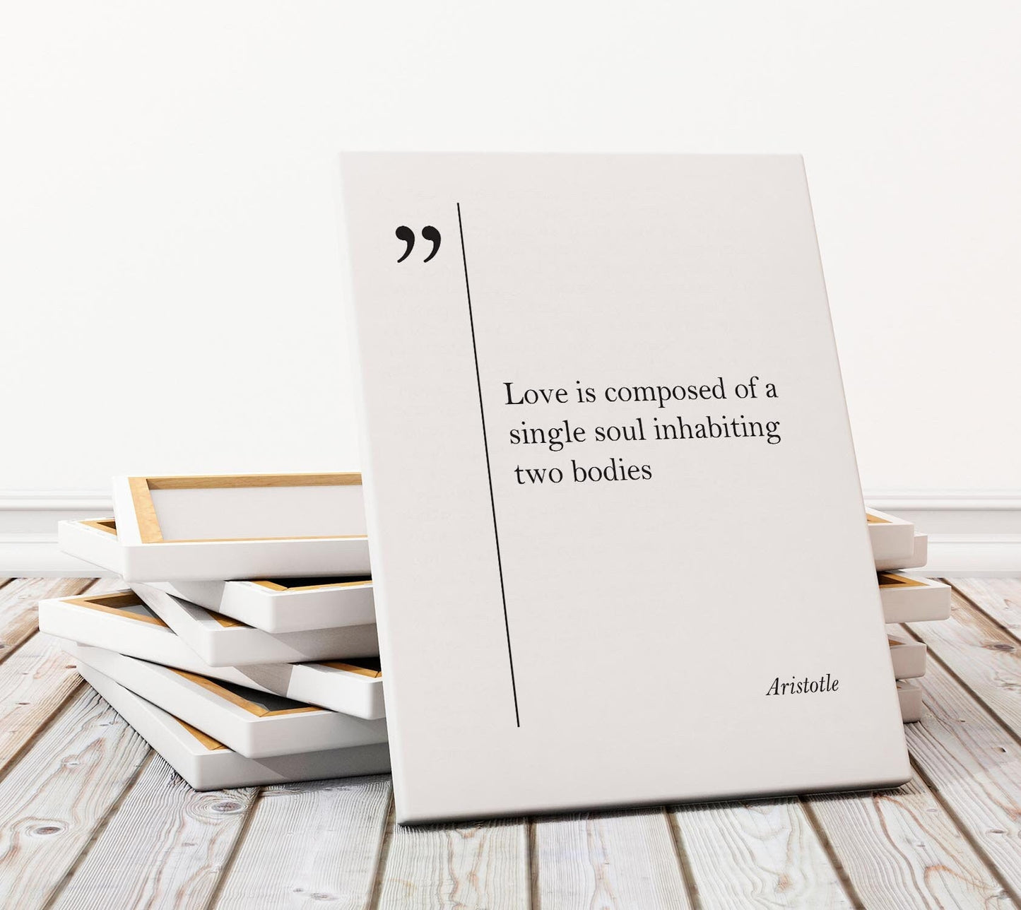 Aristotle Quote Canvas Framed Print – Ready to Hang Motivational Wall Art