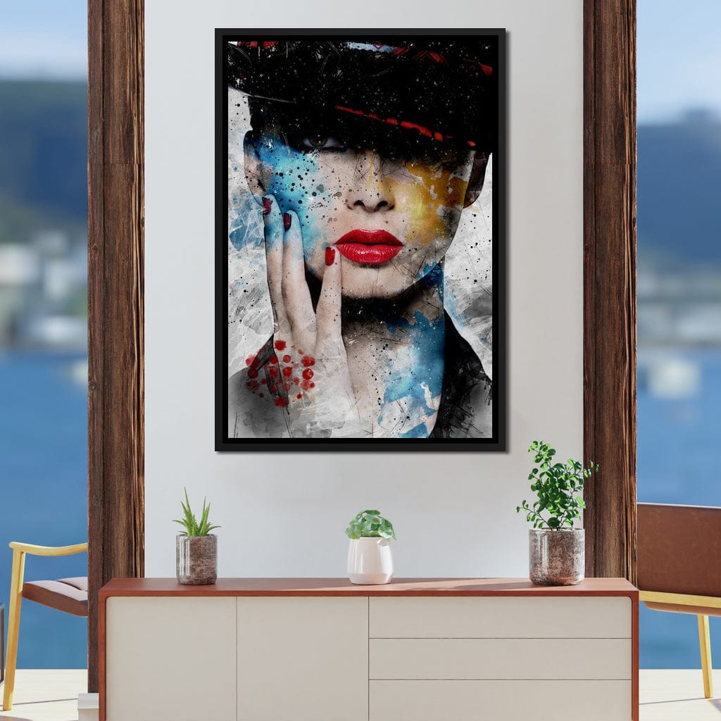 Fashion Portrait Canvas Wall Art