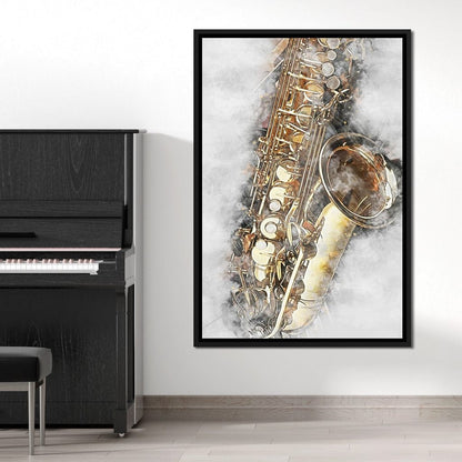 Saxophone - Mateo Canvas Wall Art