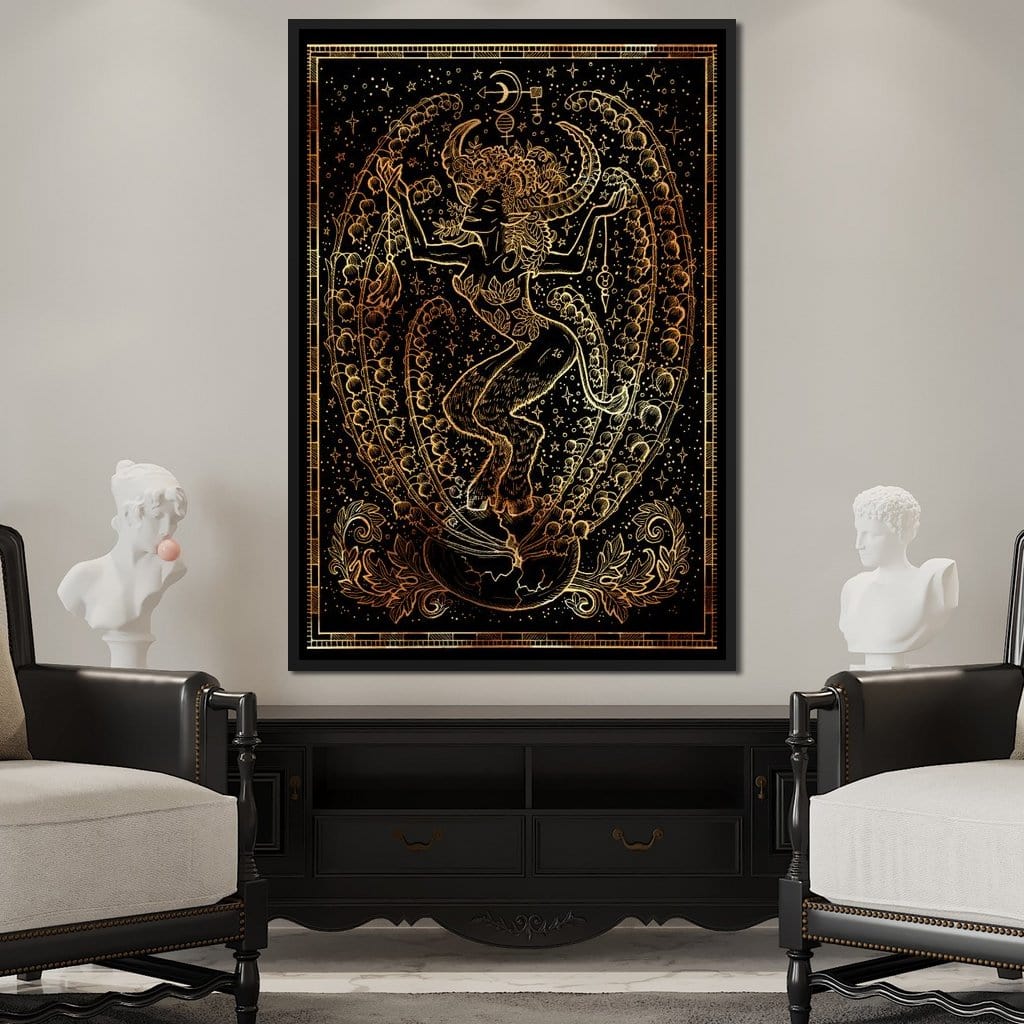 Zodiac sign Taurus Canvas Wall Art