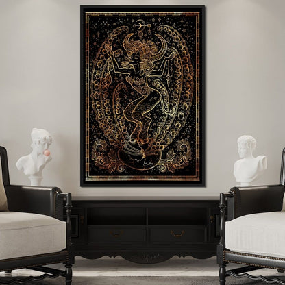 Zodiac sign Taurus Canvas Wall Art