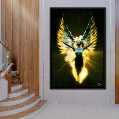 Angel Wings in Awe - G'n Art Canvas Wall Art