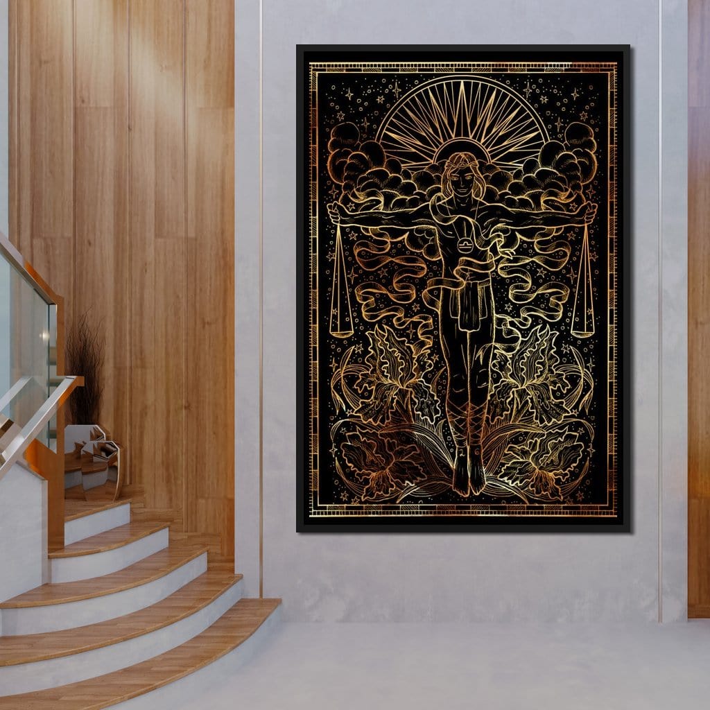 Zodiac sign Libra Canvas Wall Art